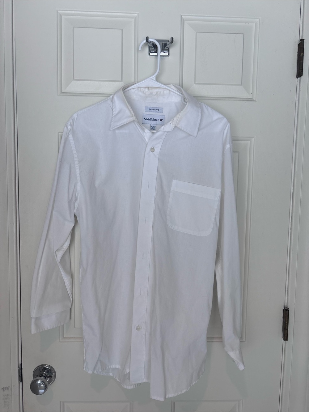 Saddlebred Classic White Men’s Dress Shirt